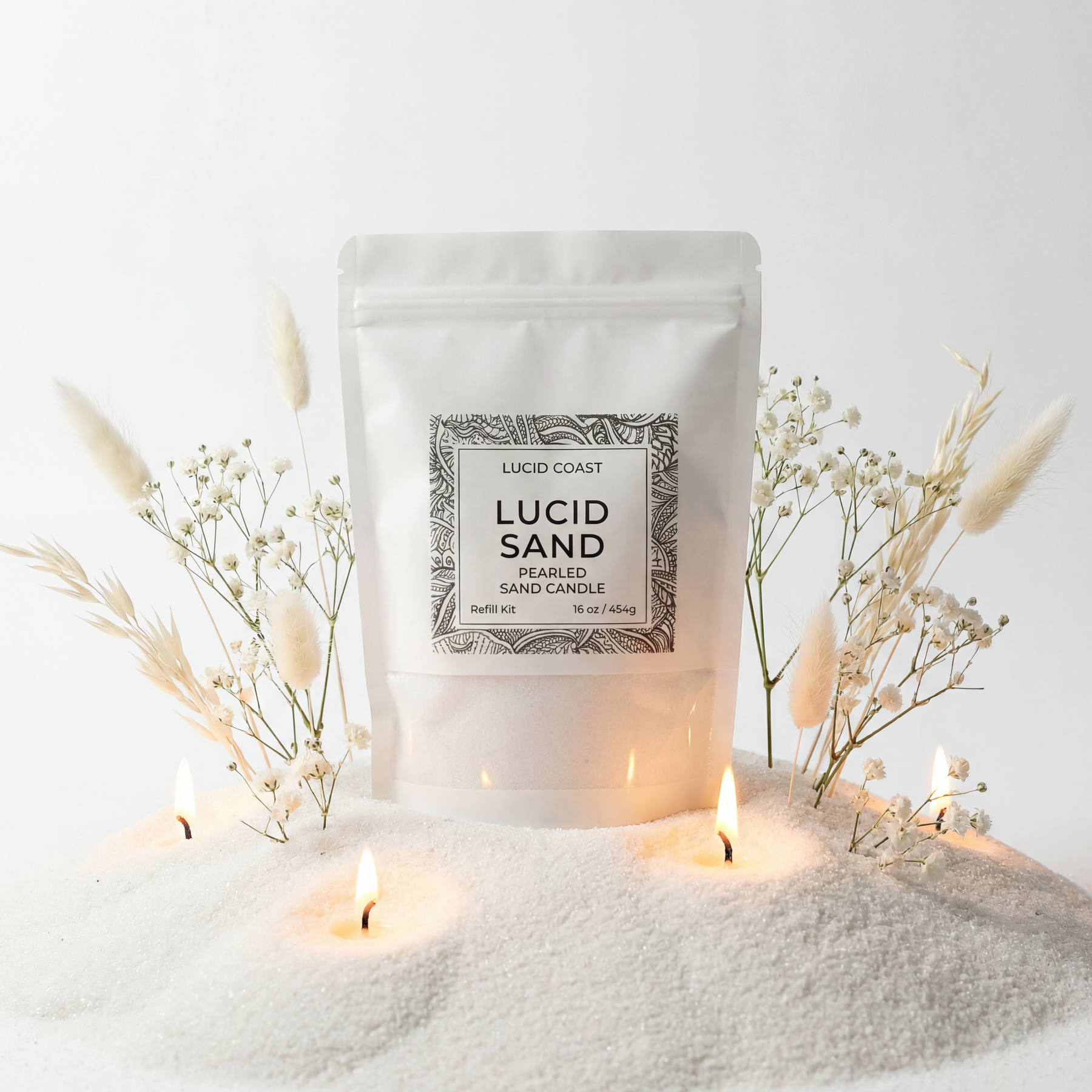 Lucid Sand Refillable Candle Wax by Lucid Coast Co. product image 1