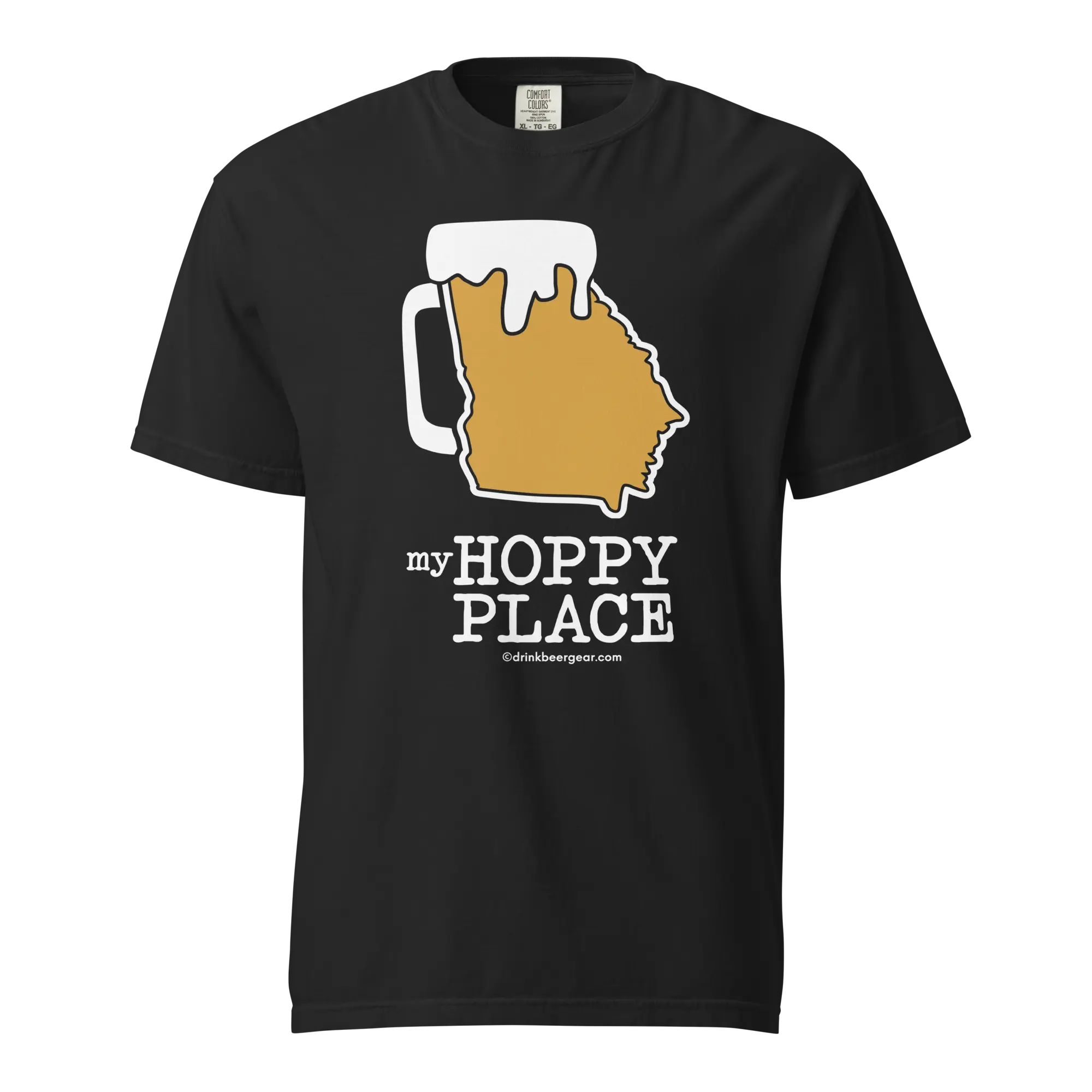 Georgia Beer Mug Tee - My Hoppy Place - COMFORT COLORS BRAND TEE Drink Beer Gear