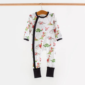 Georgia Dinos All-Stars Organic Cotton Kids Pajamas by Nola Tawk, Southern food gift detail photo 2