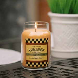 Georgia Peach Cobbler™, Large Jar Candle (Collective) The Candleberry® Candle Company