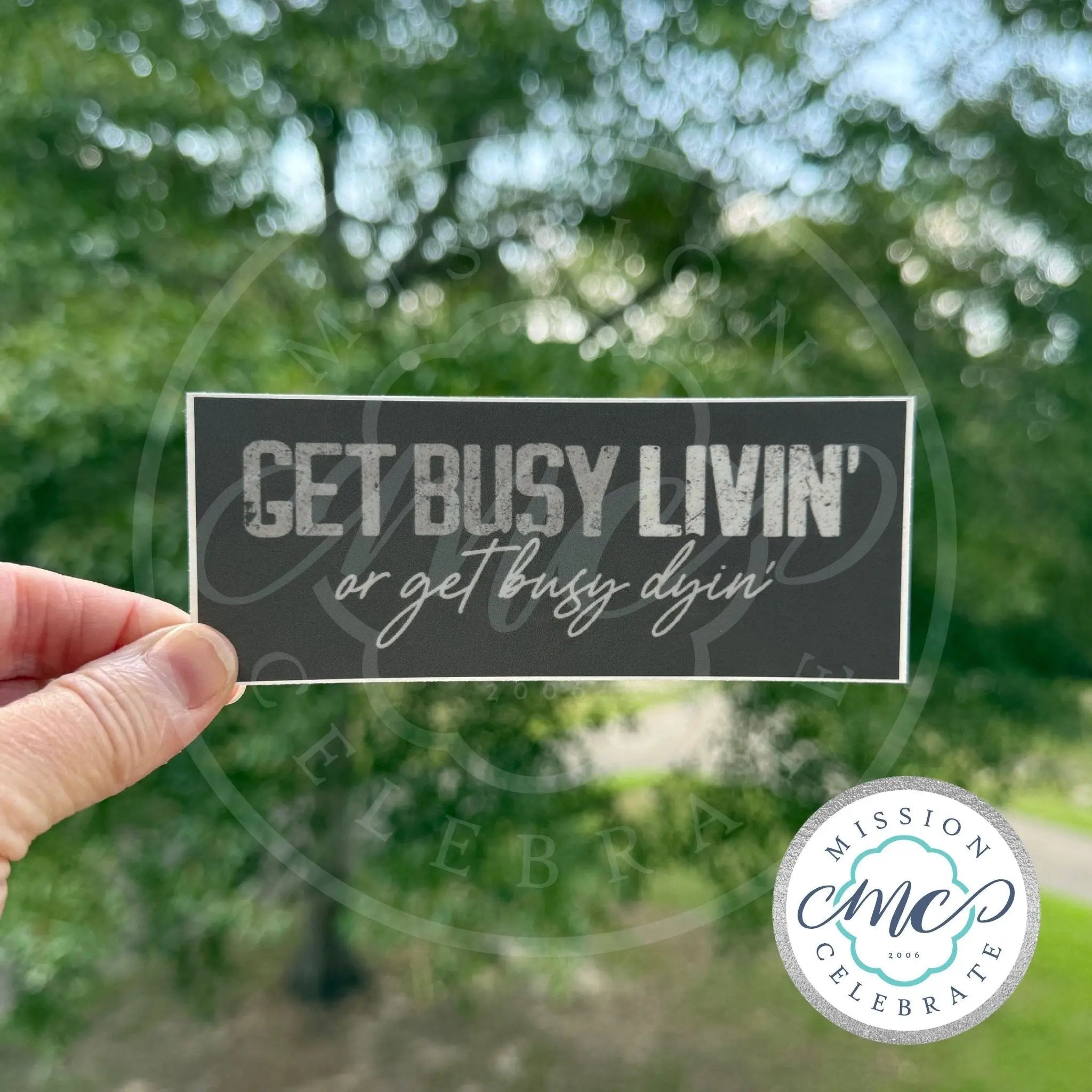 Get Busy Livin' or Get Busy Dyin' Decal - Shawshank Redemption Inspired Art Decal by Main Street Collective