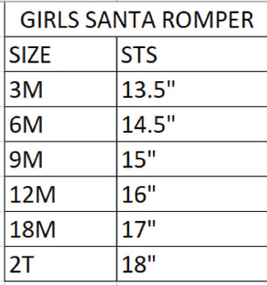 Girls Christmas Santa Romper by Seven Lantern Lane, Southern lifestyle apparel detail photo 17