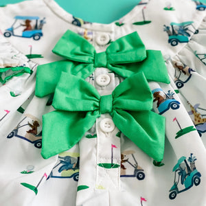 Girls Fairway Golf Bubble by Seven Lantern Lane, children's boutique clothing detail photo 9