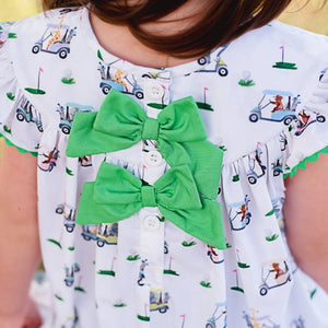 Girls Fairway Golf Bubble by Seven Lantern Lane, children's boutique clothing detail photo 14