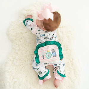Girls Fairway Golf Romper by Seven Lantern Lane, Southern lifestyle apparel detail photo 3