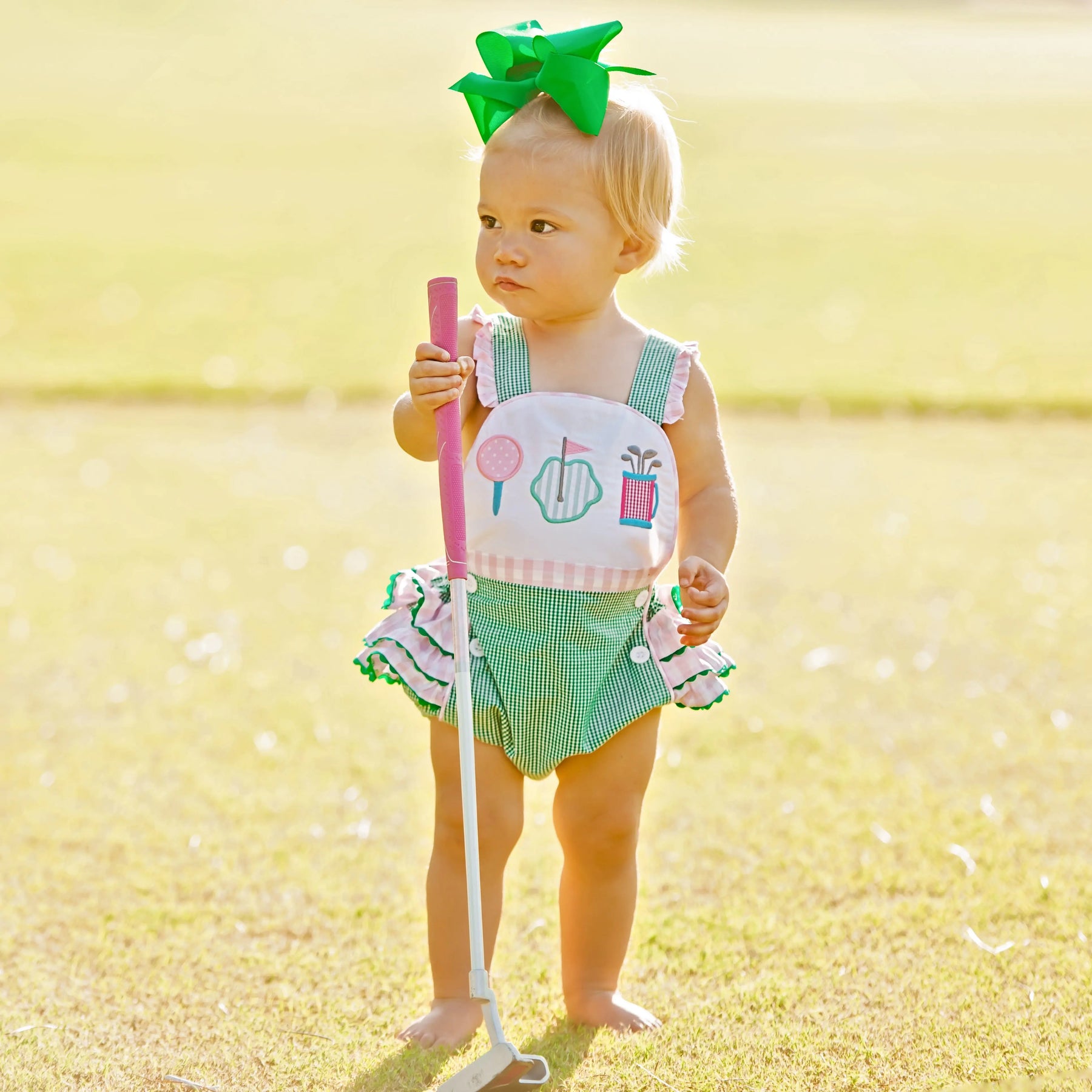 Girls Par-Tee Golf Bubble by Seven Lantern Lane, Southern lifestyle apparel detail photo 6