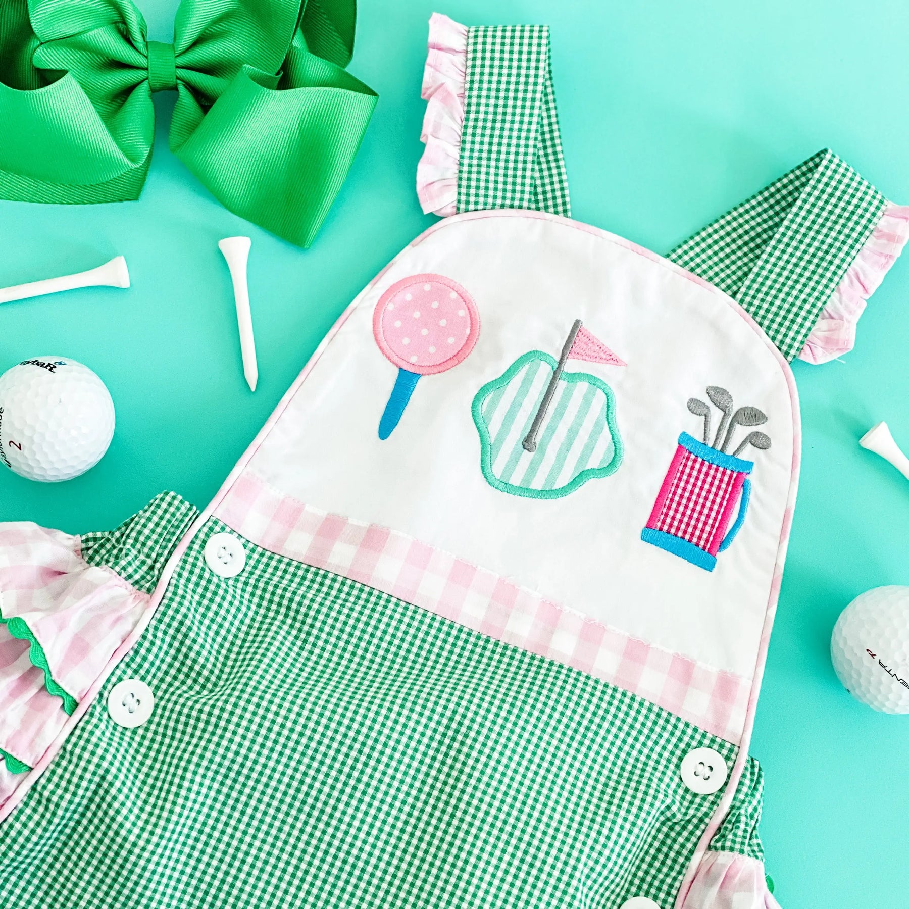 Girls Par-Tee Golf Bubble by Seven Lantern Lane, Southern lifestyle apparel detail photo 15
