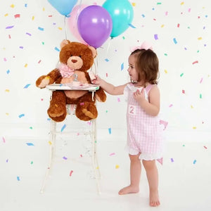 Girls Second Birthday Smocked Bubble by Seven Lantern Lane, children's boutique clothing detail photo 3