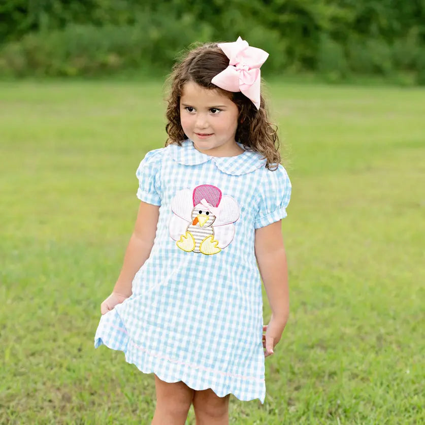 Girls Thanksgiving Turkey Dress by Seven Lantern Lane, Southern lifestyle apparel detail photo 5