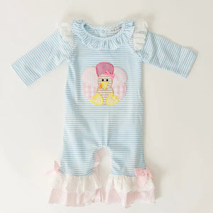 Girls Thanksgiving Turkey Romper by Seven Lantern Lane, Southern lifestyle apparel main product photo