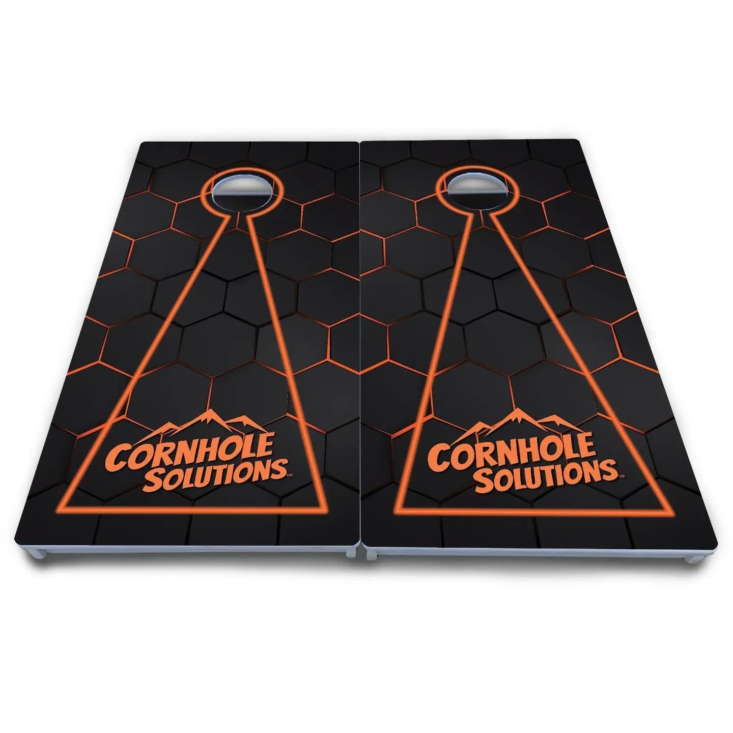 Glow Hole Black Cornhole Boards - All Weather Series by Cornhole Solutions, custom cornhole board detail photo 8