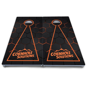 Glow Hole Black Cornhole Boards - All Weather Series by Cornhole Solutions, custom cornhole board detail photo 8