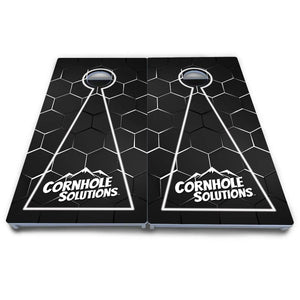 Glow Hole Black Cornhole Boards - All Weather Series by Cornhole Solutions, custom cornhole board detail photo 12