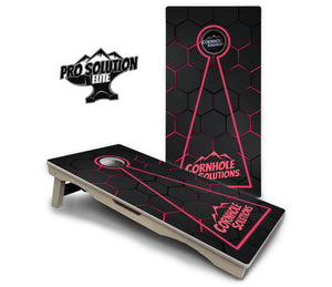 Glow Hole Black Cornhole Boards - Pro Solution Elite Series by Cornhole Solutions, custom cornhole board detail photo 3