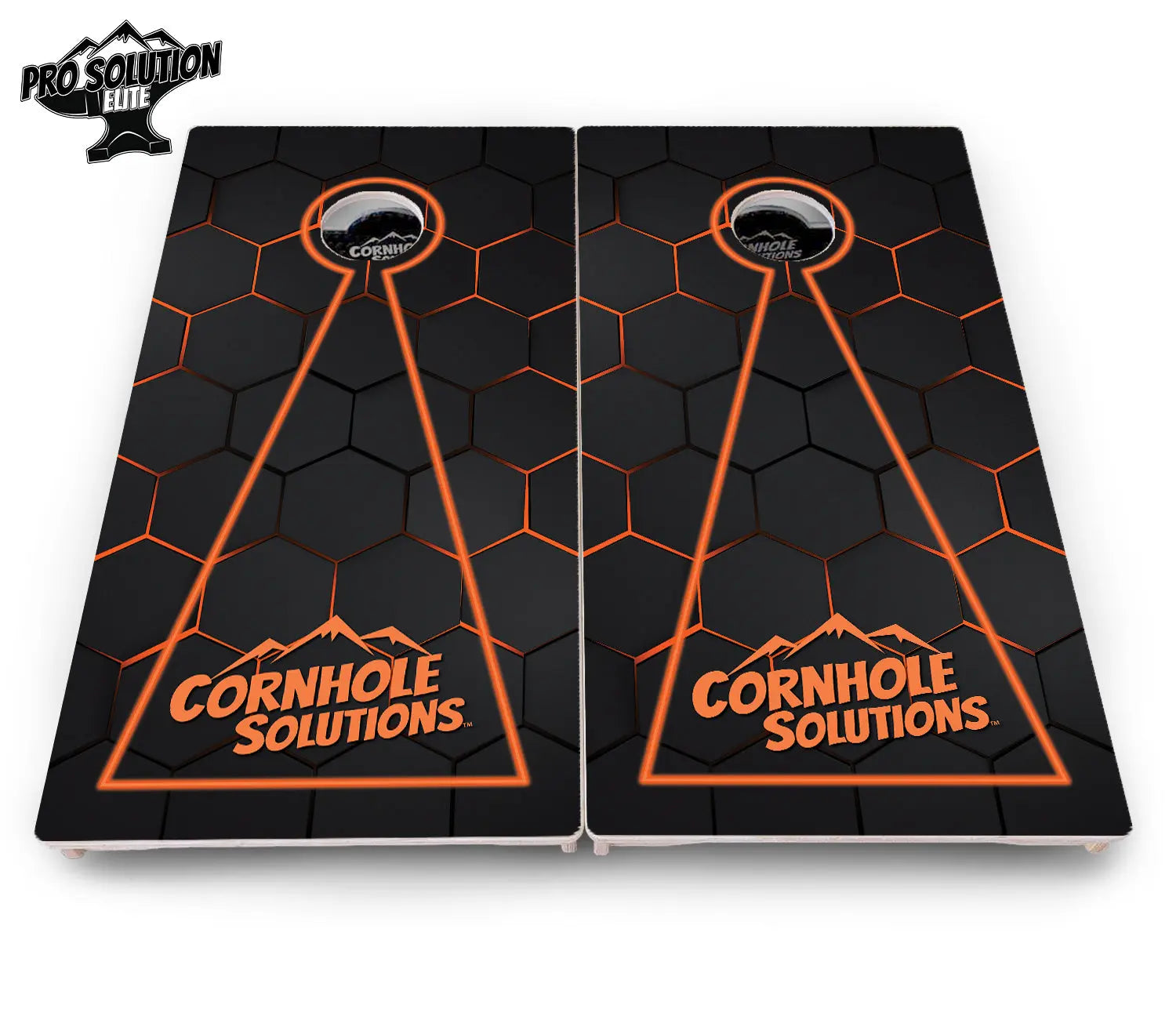 Glow Hole Black Cornhole Boards - Pro Solution Elite Series by Cornhole Solutions, custom cornhole board detail photo 10