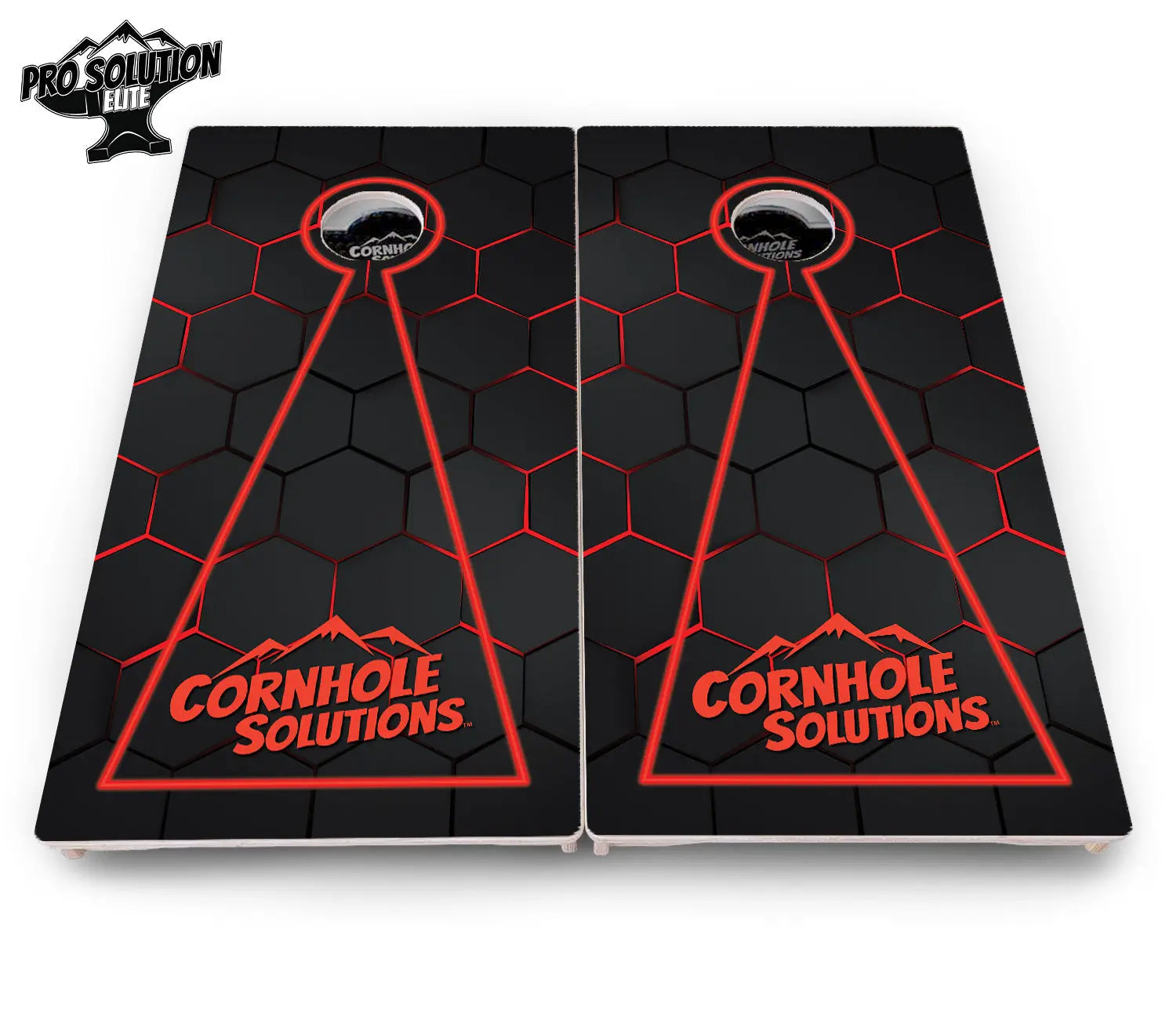 Glow Hole Black Cornhole Boards - Pro Solution Elite Series by Cornhole Solutions, custom cornhole board detail photo 14