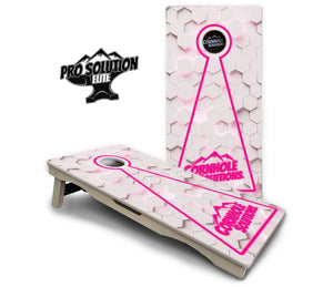 Glow Hole White Cornhole Boards - Pro Solution Elite Series by Cornhole Solutions, custom cornhole board detail photo 4