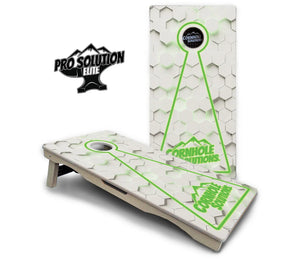 Glow Hole White Cornhole Boards - Pro Solution Elite Series by Cornhole Solutions, custom cornhole board detail photo 7