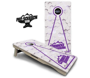 Glow Hole White Cornhole Boards - Pro Solution Elite Series by Cornhole Solutions, custom cornhole board detail photo 11