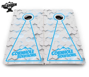 Glow Hole White Cornhole Boards - Pro Solution Elite Series by Cornhole Solutions, custom cornhole board detail photo 16