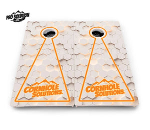 Glow Hole White Cornhole Boards - Pro Solution Lite Series by Cornhole Solutions, custom cornhole board detail photo 4
