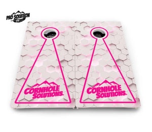 Glow Hole White Cornhole Boards - Pro Solution Lite Series by Cornhole Solutions, custom cornhole board detail photo 5