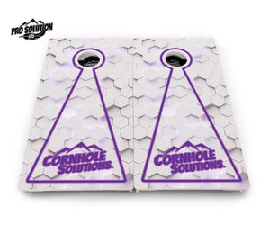 Glow Hole White Cornhole Boards - Pro Solution Lite Series by Cornhole Solutions, custom cornhole board detail photo 6