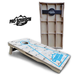 Glow Hole White Cornhole Boards - Pro Solution Lite Series by Cornhole Solutions, custom cornhole board detail photo 10