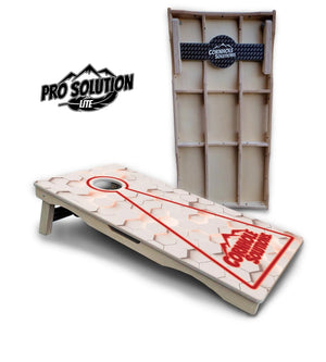 Glow Hole White Cornhole Boards - Pro Solution Lite Series by Cornhole Solutions, custom cornhole board detail photo 21