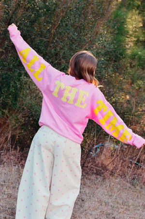 God Is Good Pink Sweatshirt Southern Bliss Company