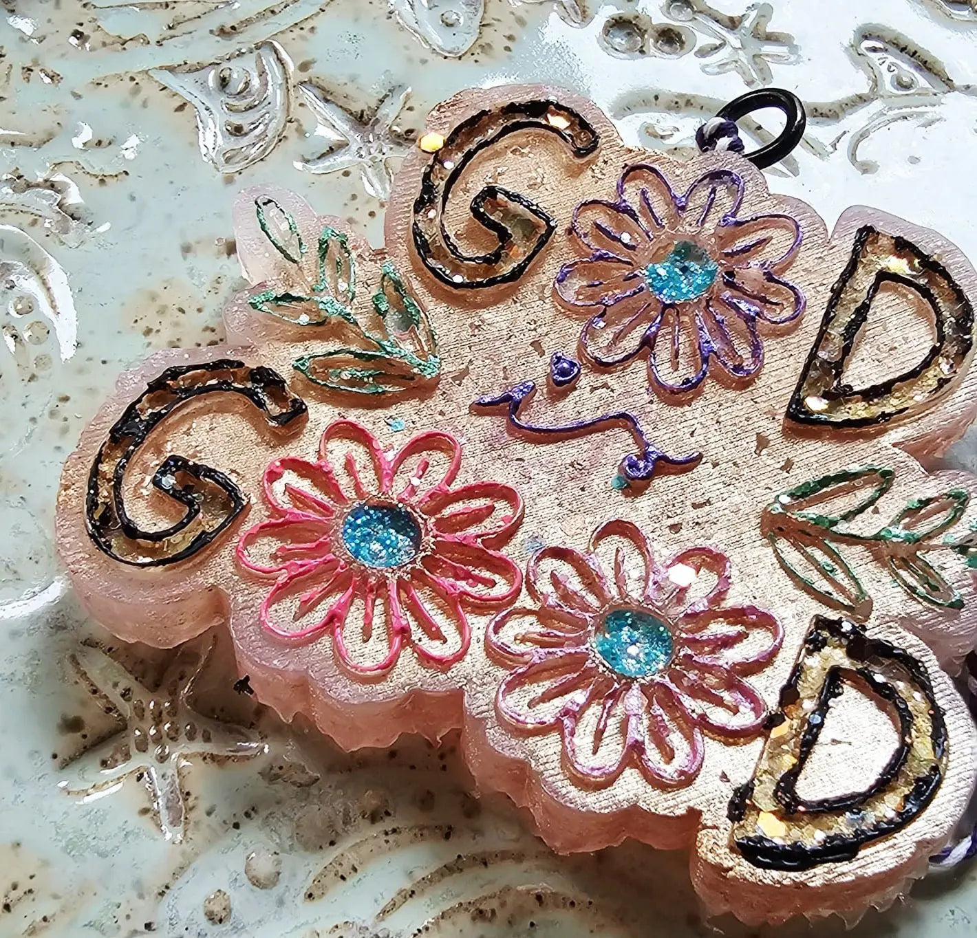 God is Good Floral Car Freshie - Handmade Aroma Bead Air Freshener by Main Street Collective