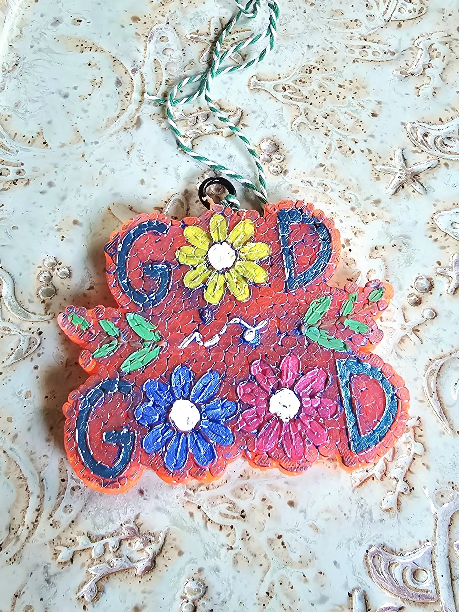 God is Good Car Freshie - Floral Handmade Aroma Bead Air Freshener by Main Street Collective