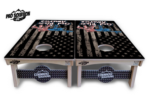 God Bless America Cornhole Boards - Pro Solution Lite Series by Cornhole Solutions, custom cornhole board detail photo 3
