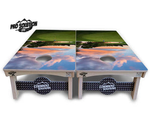 Golf Course Sunset Cornhole Boards - Pro Solution Lite Series by Cornhole Solutions, custom cornhole board detail photo 7