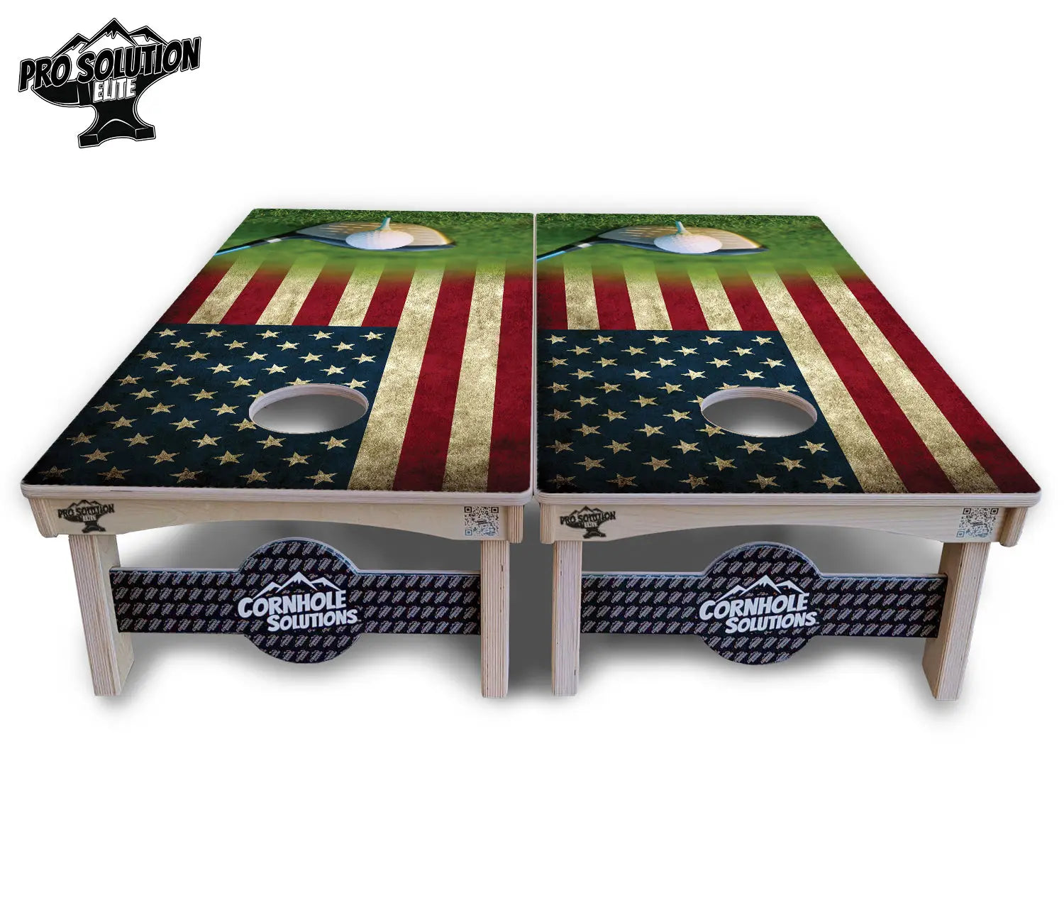 Golf Tee Flag Cornhole Boards - Pro Solution Elite Series by Cornhole Solutions, Southern lifestyle apparel detail photo 3