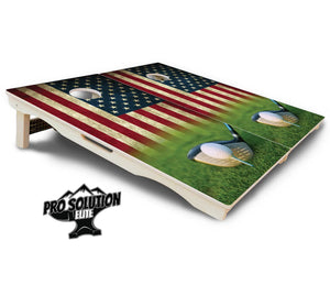 Golf Tee Flag Cornhole Boards - Pro Solution Elite Series by Cornhole Solutions, Southern lifestyle apparel detail photo 5