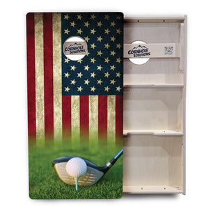 Golf Tee Flag Cornhole Boards - Professional Tournament Series by Cornhole Solutions, Southern lifestyle apparel detail photo 4