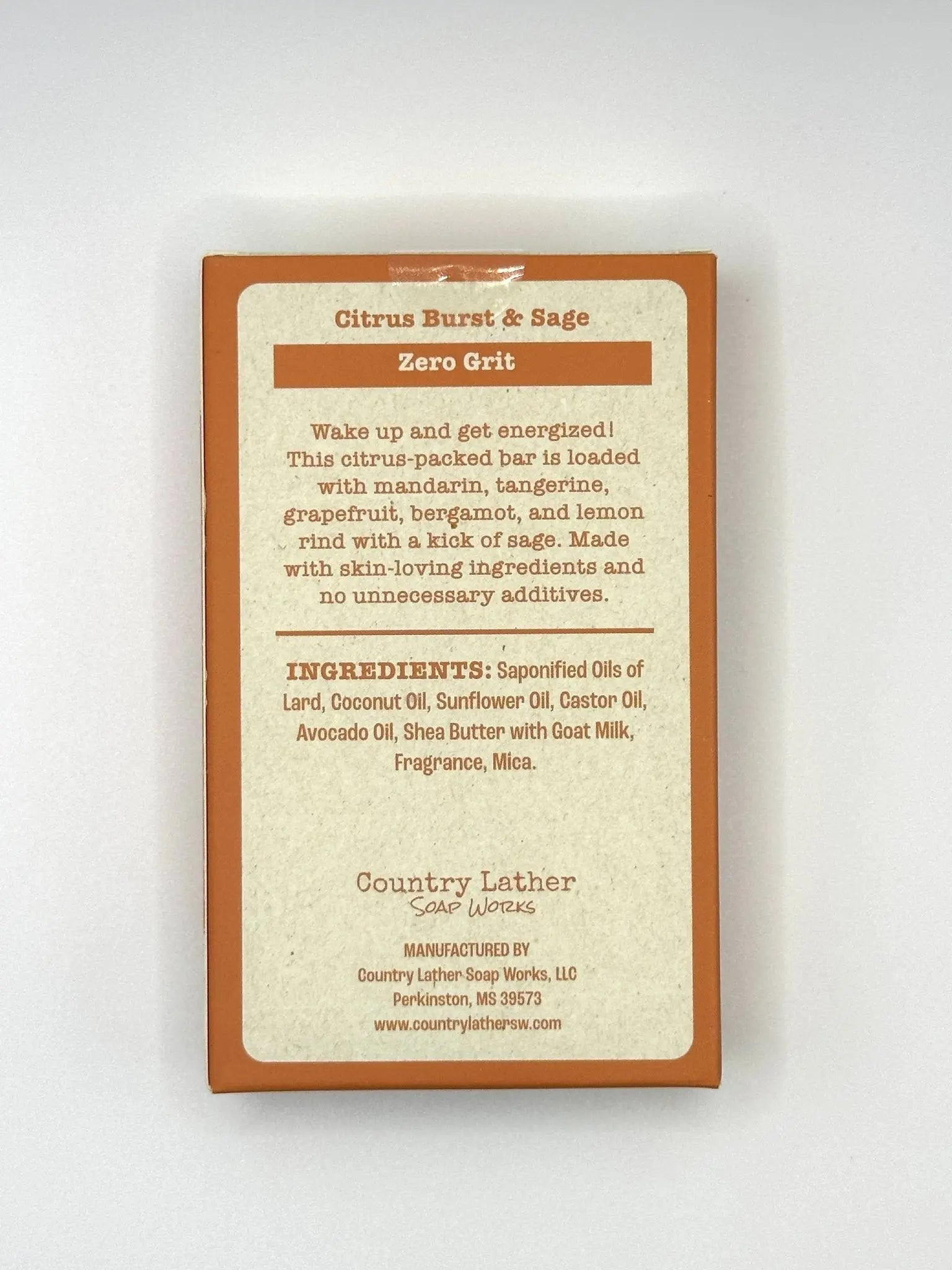 Goodness Gracious Sunshine citrus soap bar label