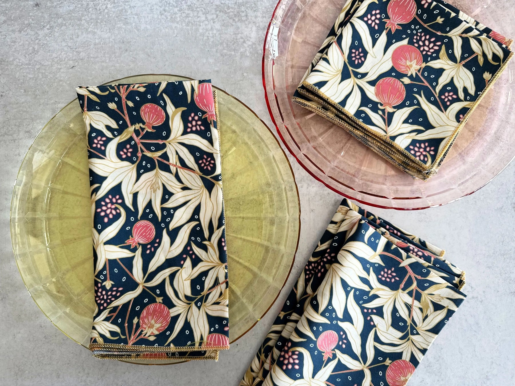 Gooseberry Cloth Napkins, set of four by Dot and Army, cloth napkins main product photo