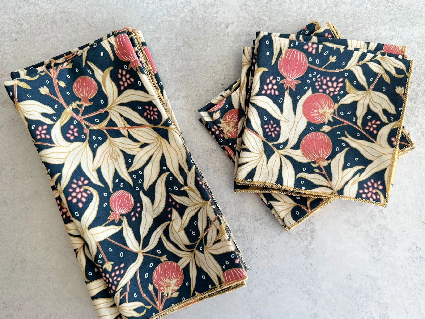 Gooseberry Cloth Napkins, set of four by Dot and Army, cloth napkins detail photo 2
