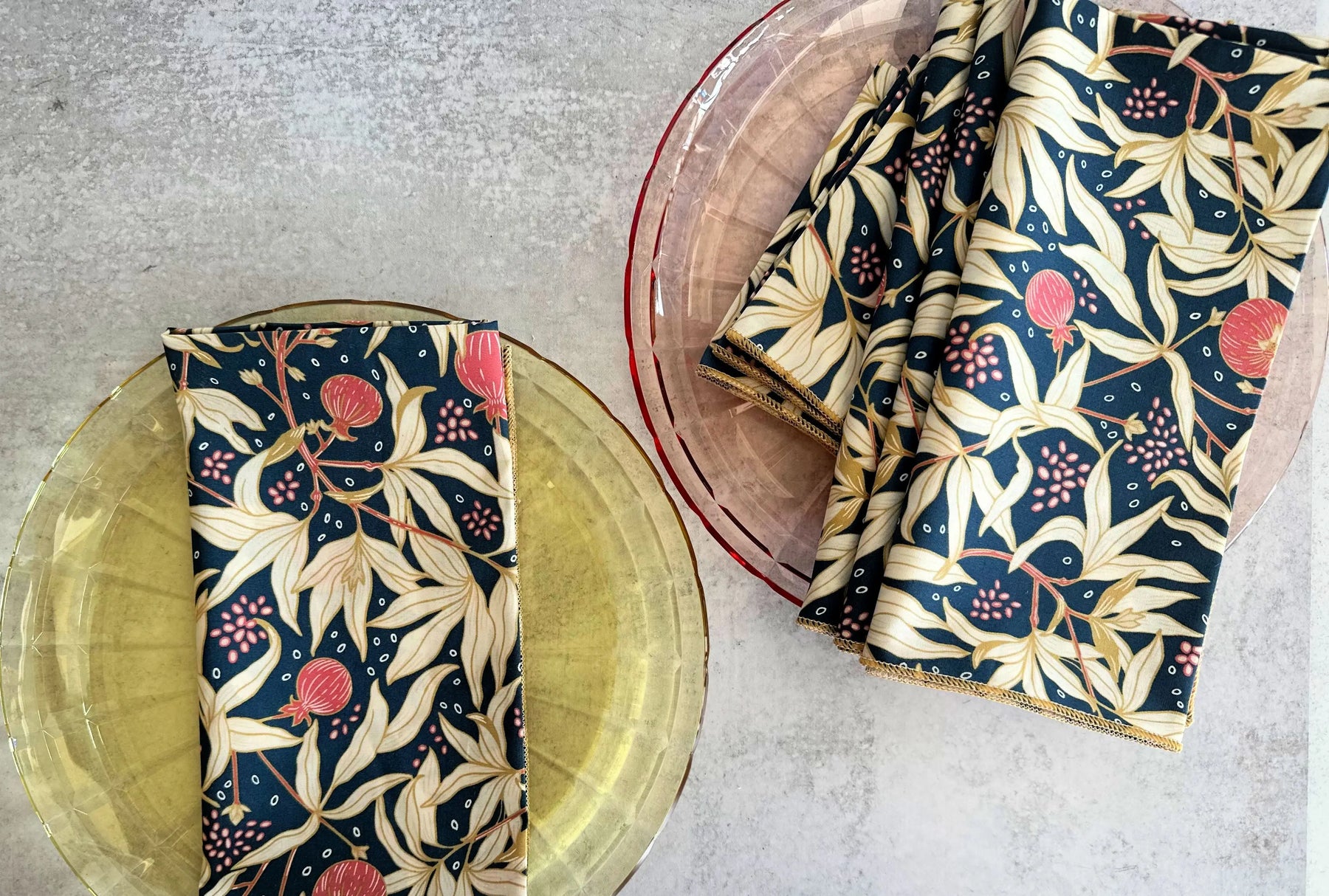 Gooseberry Cloth Napkins, set of four by Dot and Army, cloth napkins detail photo 3