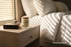 Got a Comforter? - Soy Wax Candle 11oz with Lid by Michaelangelocandles, scented candle detail photo 2