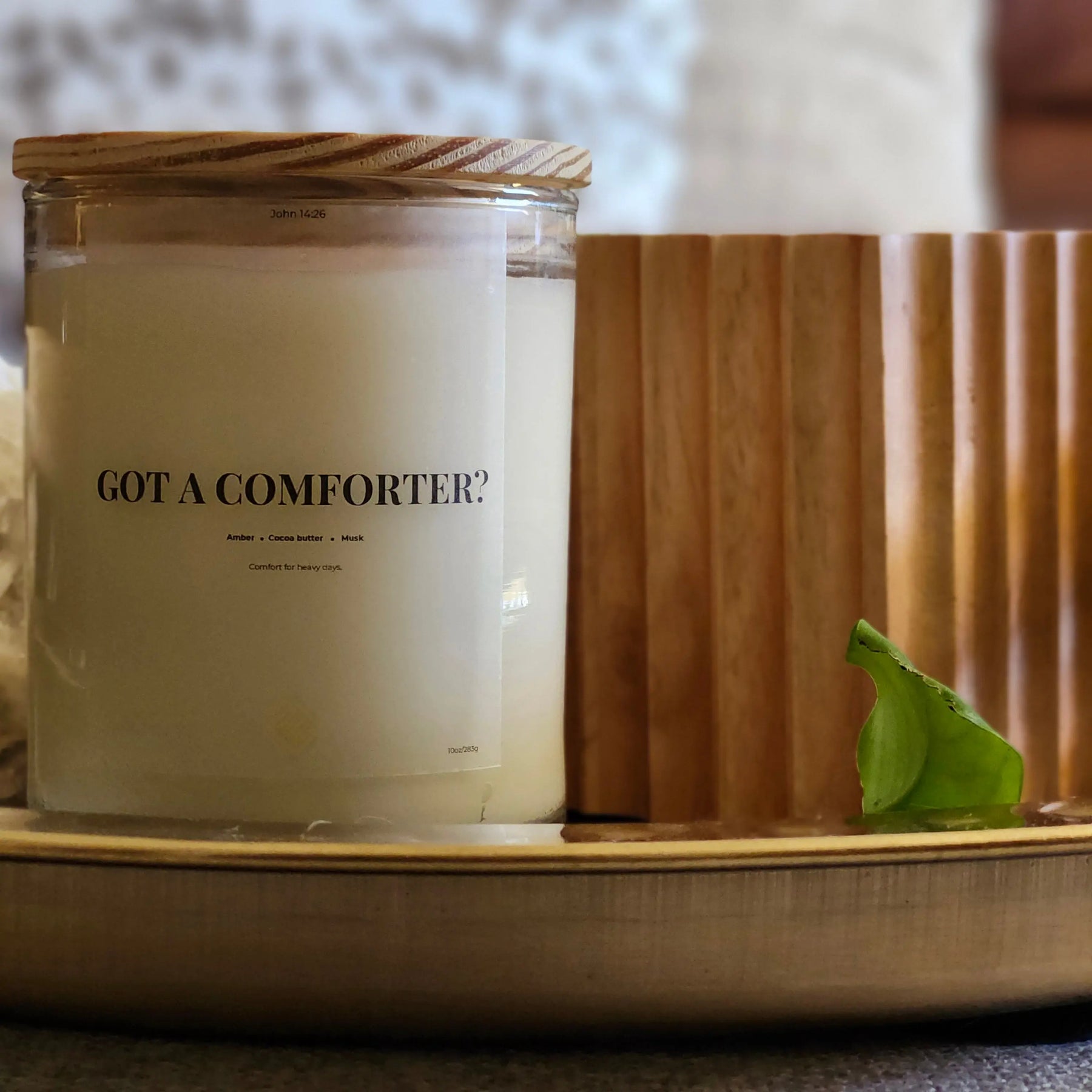 Got a Comforter? - Soy Wax Candle 11oz with Lid by Michaelangelocandles, scented candle detail photo 4