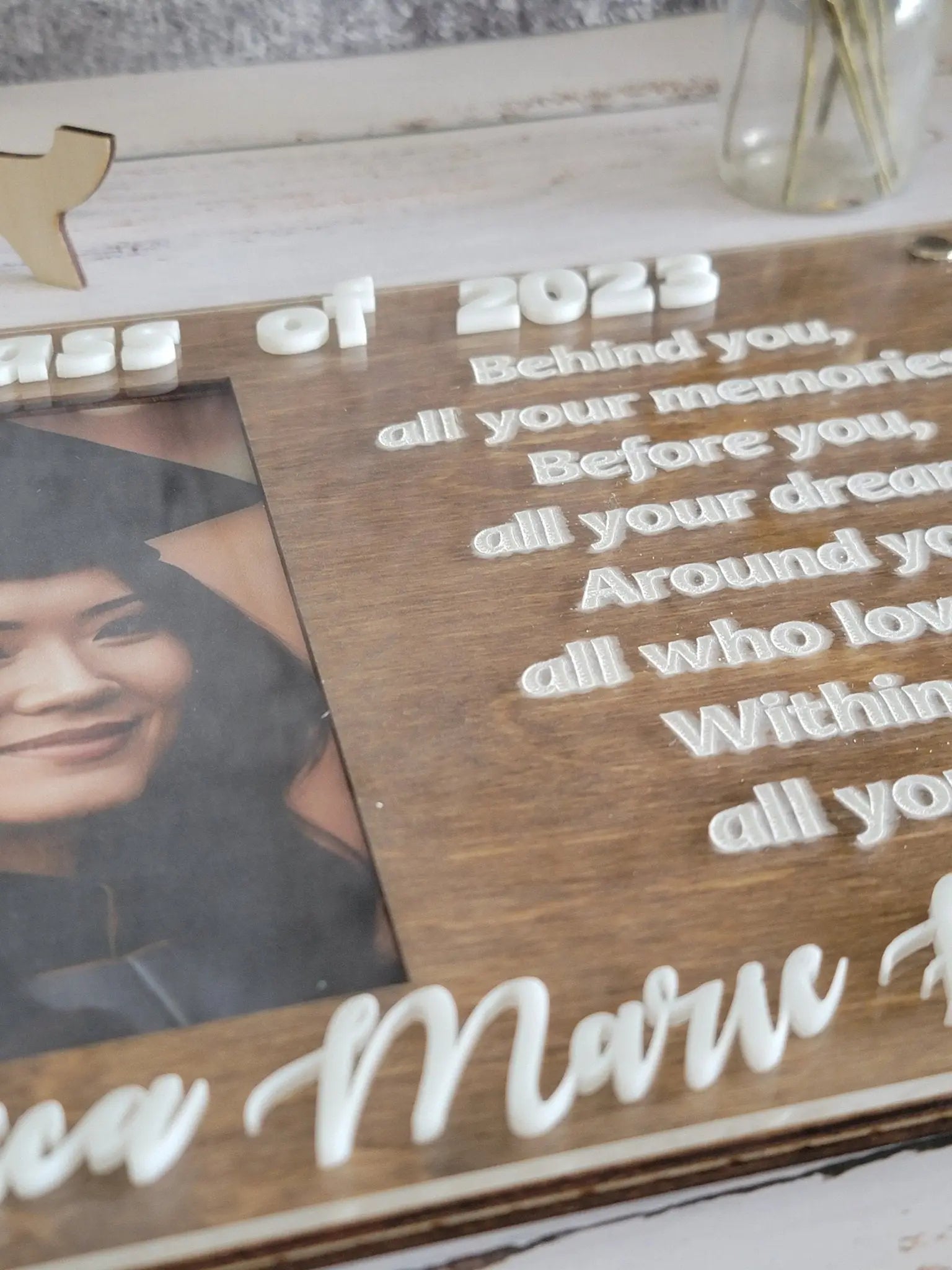 Graduation Picture Frame by EverLee Creations, Southern home decor detail photo 3