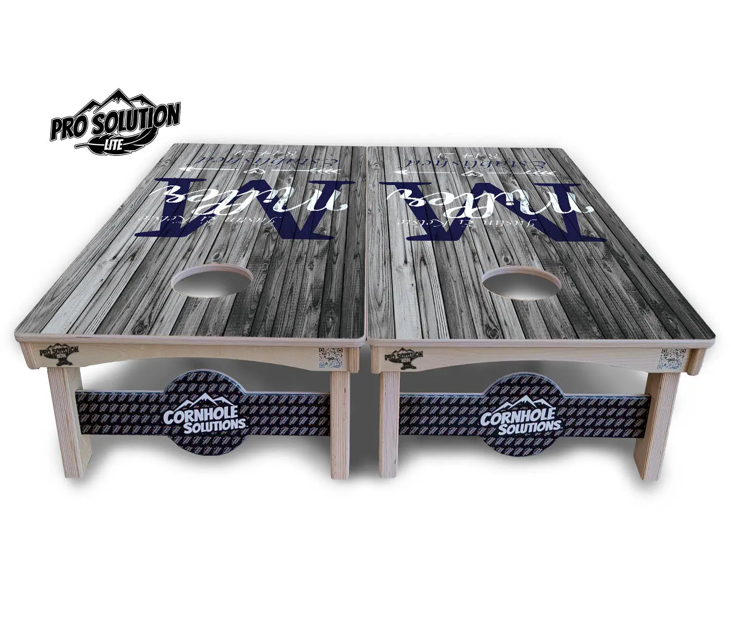 Grey Slat Wood Design - Pro Solution Lite Series by Cornhole Solutions, Southern home decor detail photo 3
