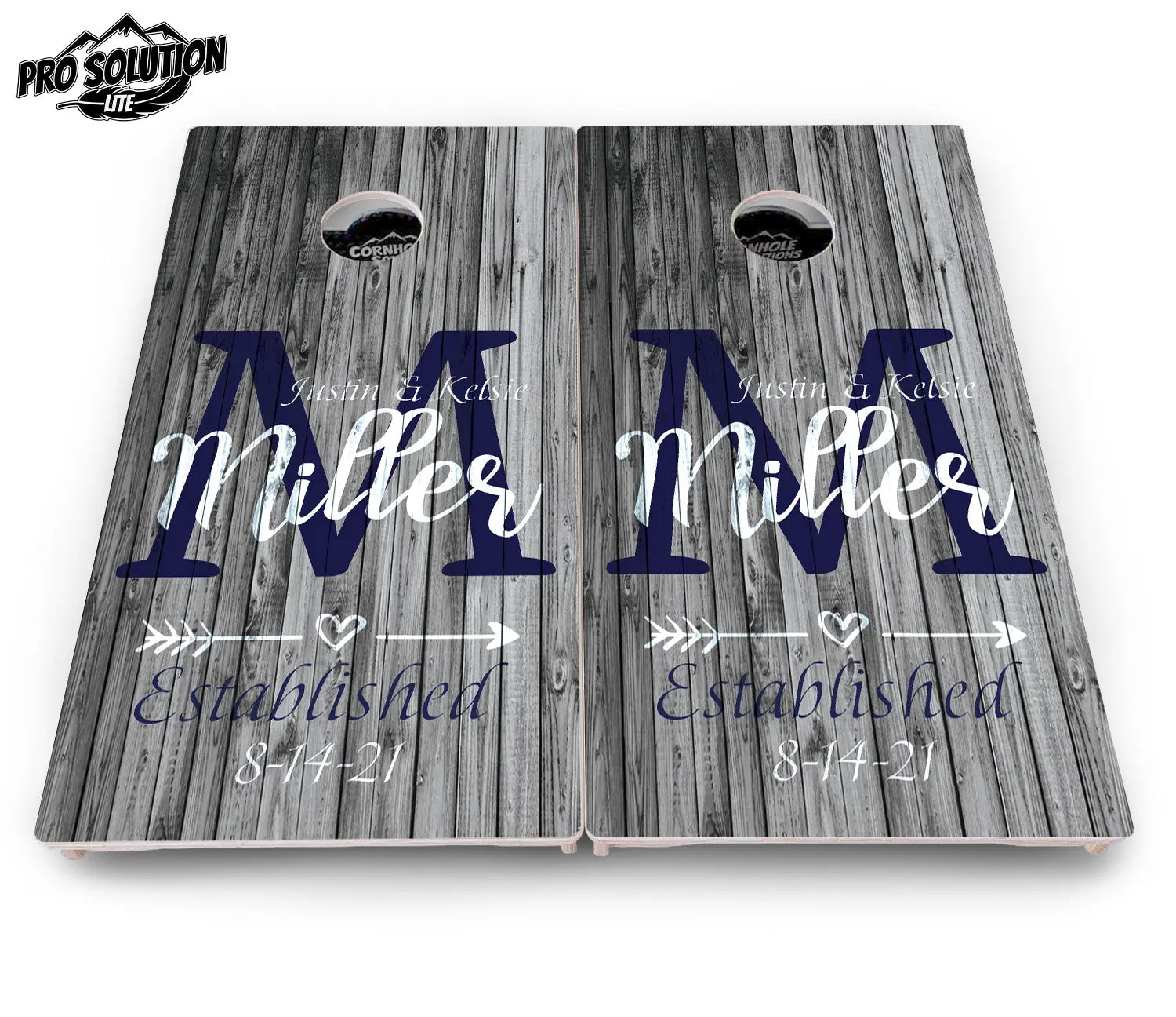 Grey Slat Wood Design - Pro Solution Lite Series by Cornhole Solutions, Southern home decor detail photo 4