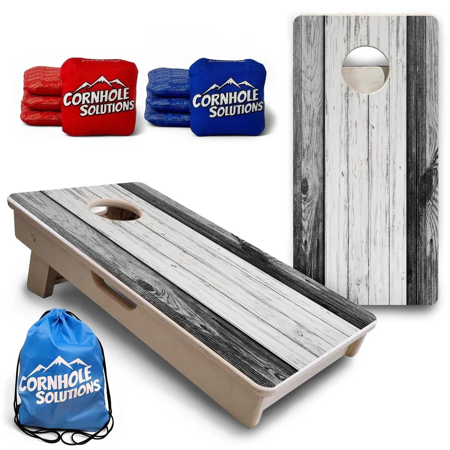 Grey Two Tone Slats - Mini or Vacation Size Cornhole Boards Cornhole Solutions