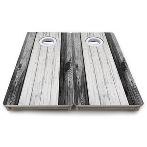 Grey Two Tone Slats - Mini or Vacation Size Cornhole Boards by Cornhole Solutions, custom cornhole board detail photo 8
