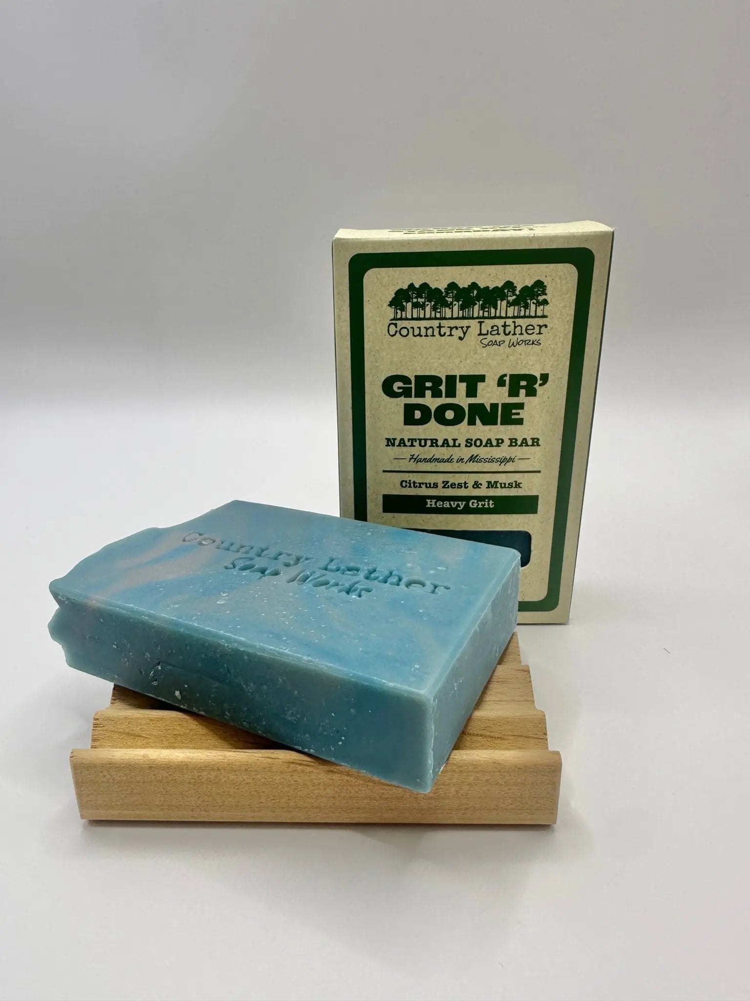 Grit R Done Soap Bar - Country Lather Heavy Duty Men's Scrub Bar Country Lather Soap Works
