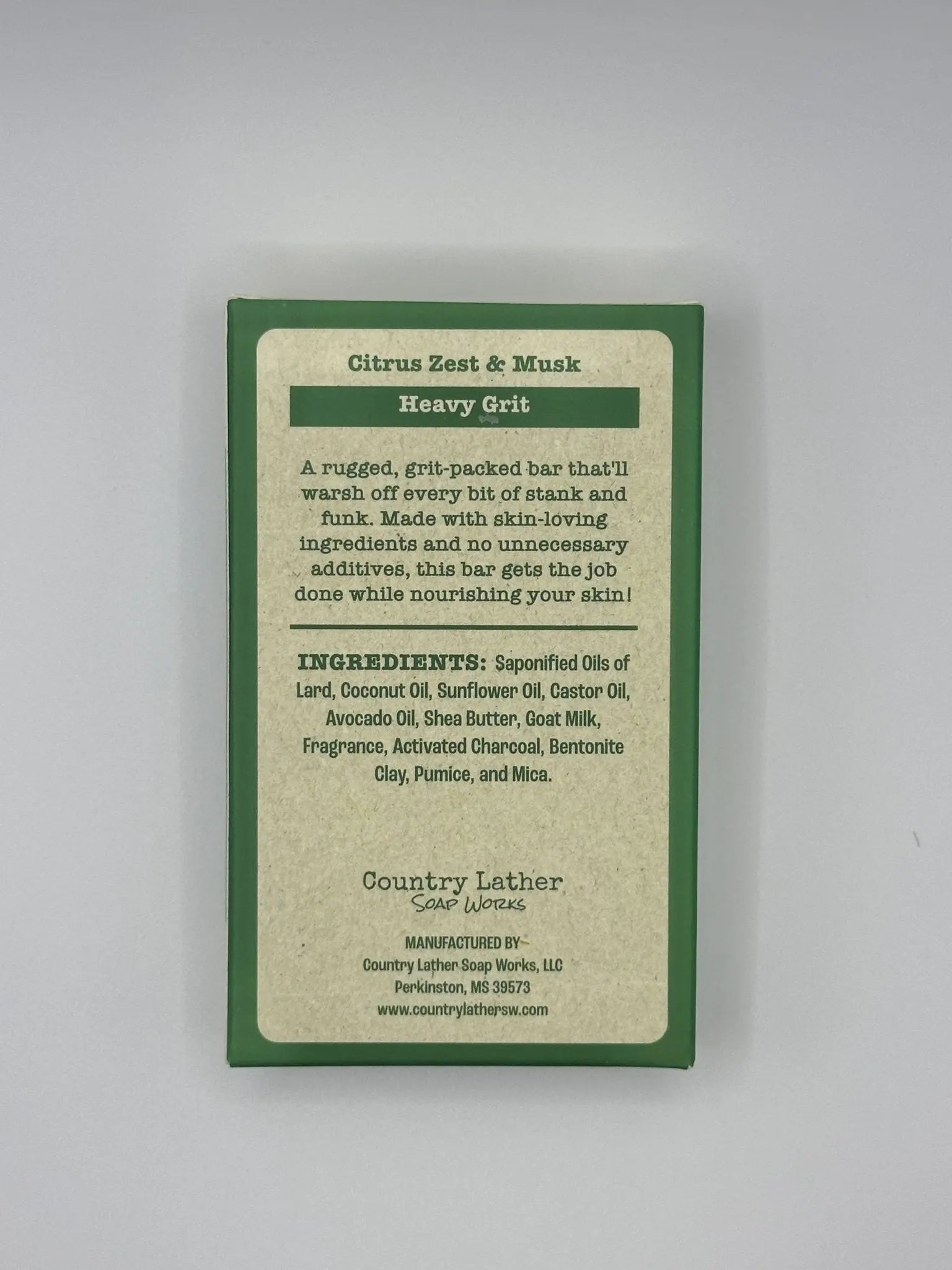 Grit R Done handmade soap for hard working hands